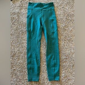 Lululemon Invigorate High-Rise Tight 25” in Crunch Teal Lagoon size 4